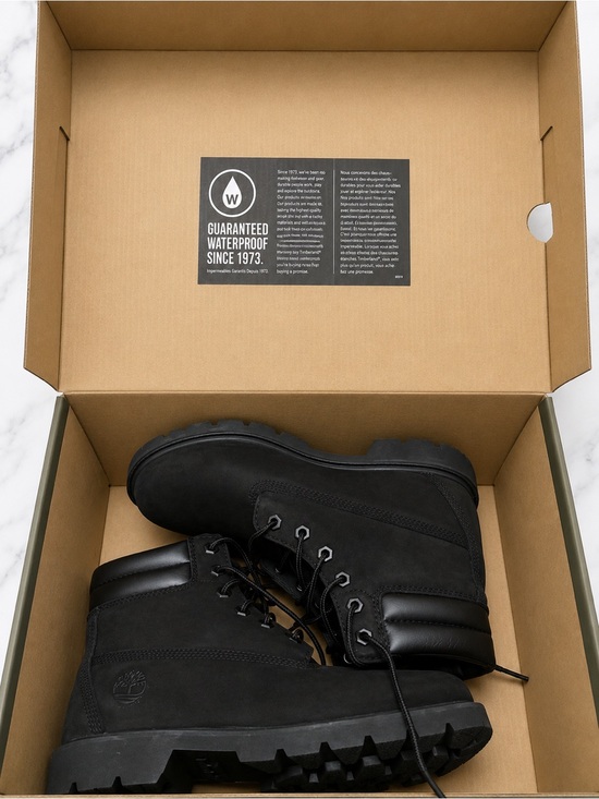 Timberland Shoes - Timberland 6-Inch Waterproof Triple Black Nubuck Lug Sole Boots |Womens| Size 8